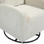 Silla mecedora giratoria tapizada JiaDa en beige