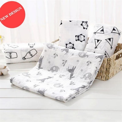 Modern Cotton Swaddle Blankets for Newborns and Toddlers