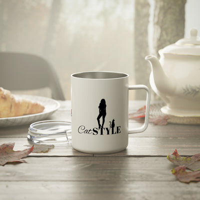 Taza de café aislada estilo gato - 10oz