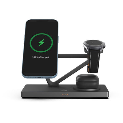 Magnetic 15W Five in One Wireless Charging Stand for Mobile Phone Earphones, Watches, Wireless Fast Charging - Korvel