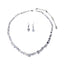 Simple necklace earring set bride's wedding jewelry set fashionable and versatile accessories - Korvel