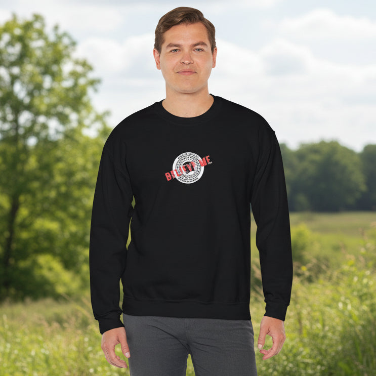 Believe Me Official Seal Crewneck Sweatshirt - Black or Navy