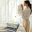 Compact Foldable Storage Cubes for Linens and Towels