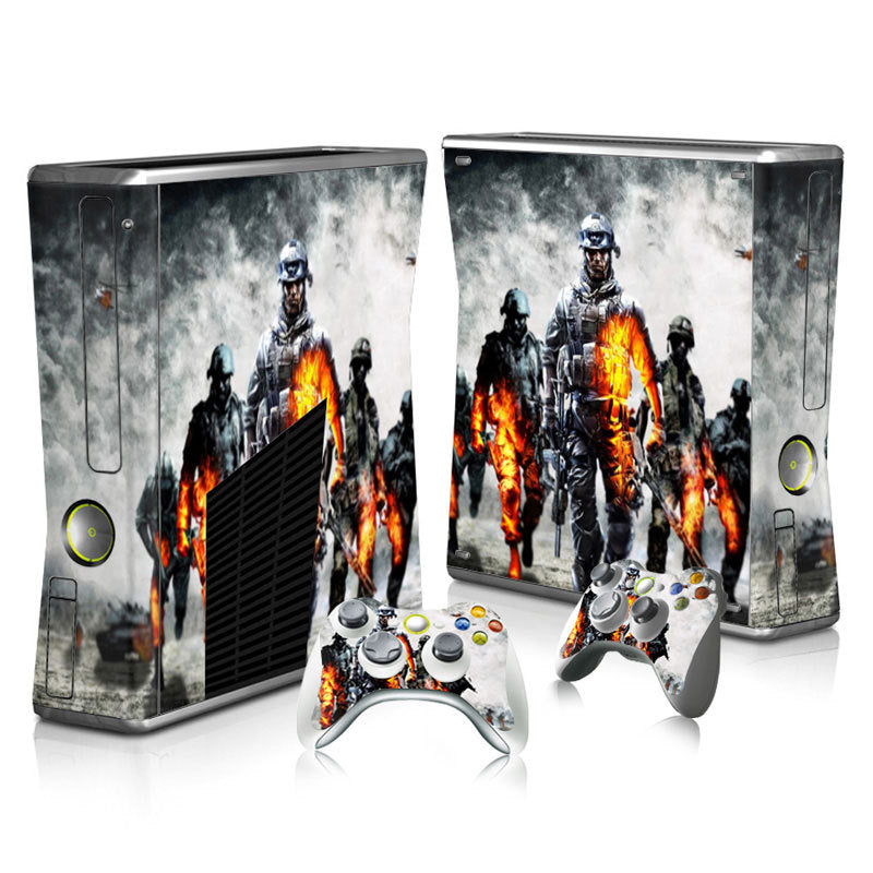 Xbox 360 Slim Full Body Color Membrane Stickers with Scratch-Resistant Protection - Korvel