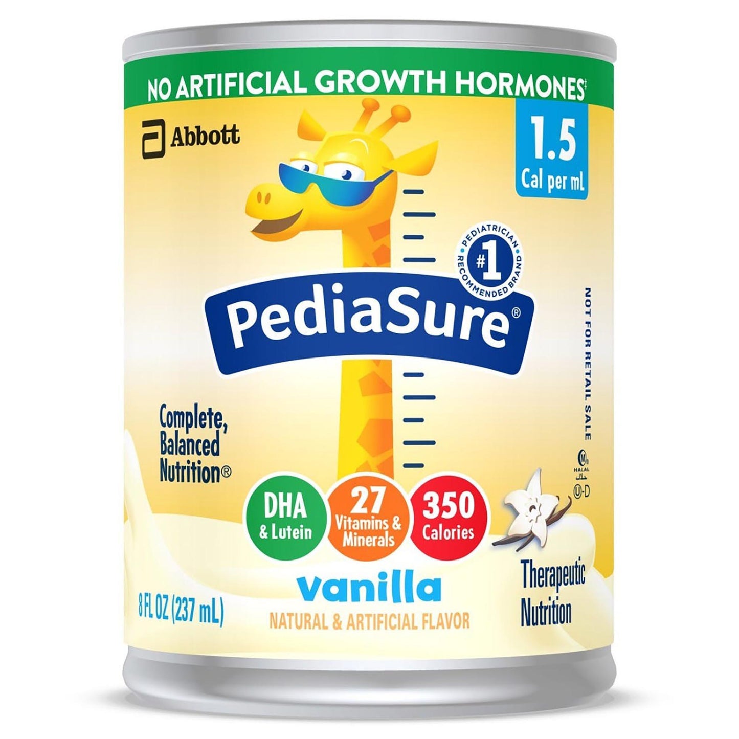 PediaSure® 1.5 Cal Vanille - Supplément Nutritionnel (Caisse de 24)