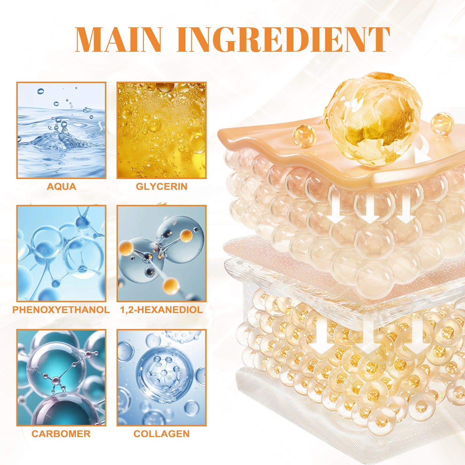 Collagen Eye Mask Collagen Essence Soft Skin Lifting Elastic Moisture Crystal Eye Mask - Korvel
