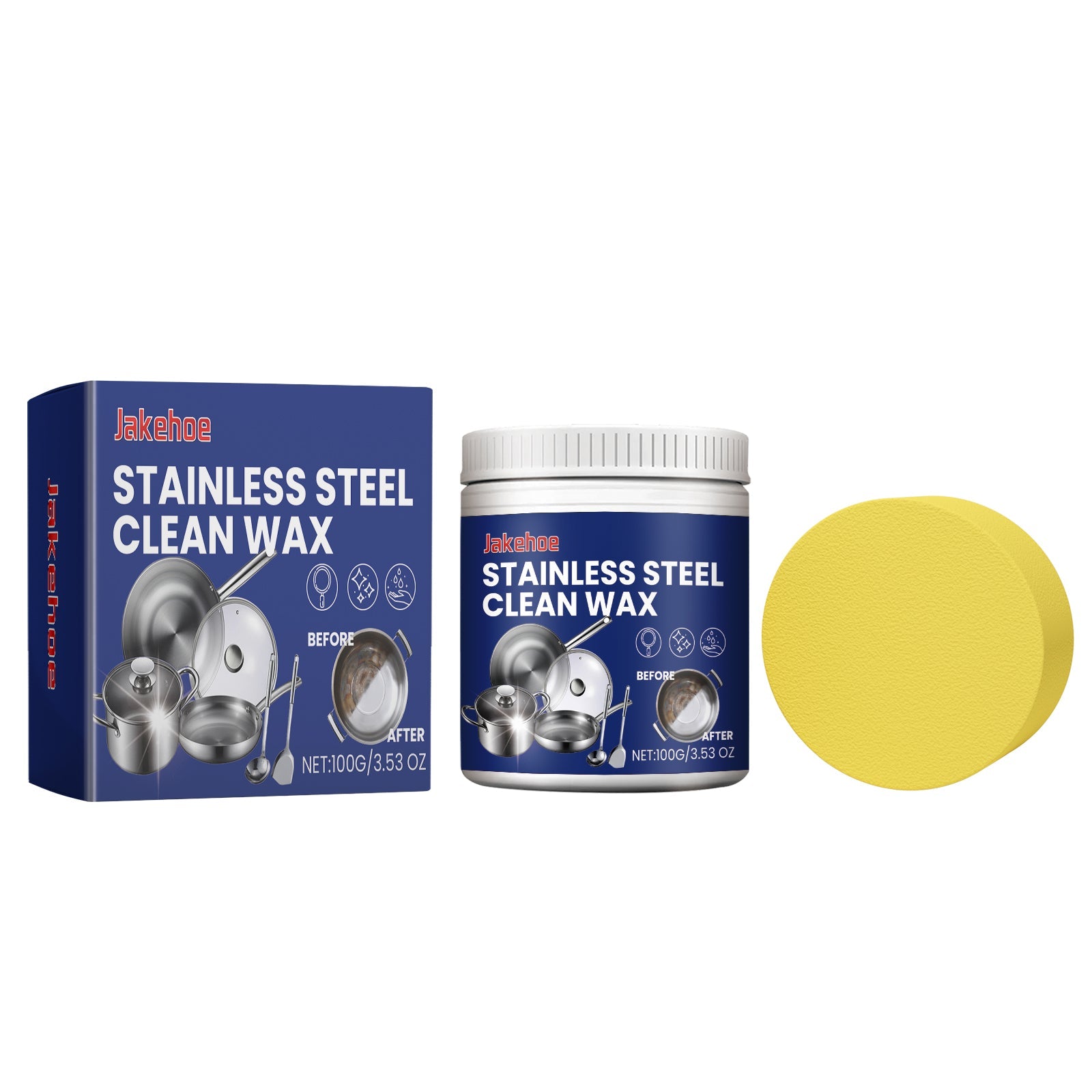 Stainless Steel Cleaning Cream, Kitchen Stove Stainless Steel Pot With Stubborn Stains And Black Dirt Clean Decontamination - Korvel