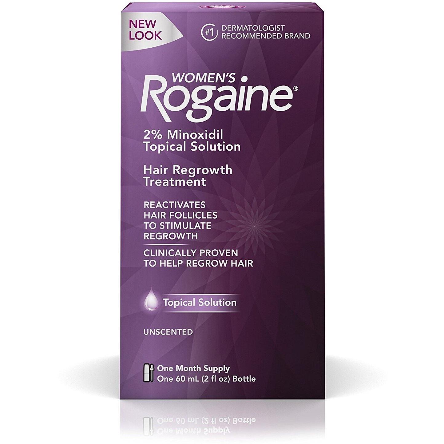 Rogaine pour femmes 2 % de minoxidil solution topique – Traitement de la repousse des cheveux