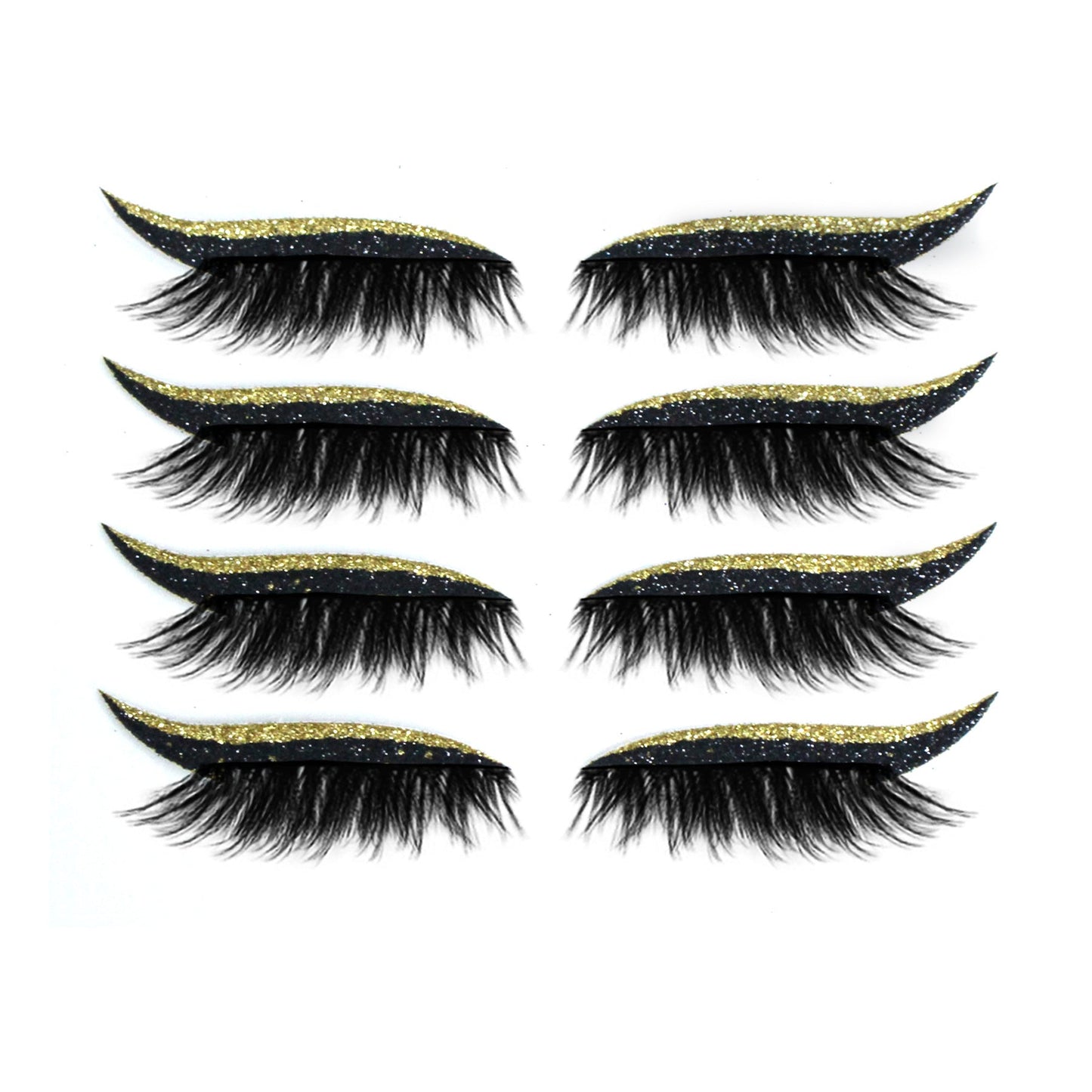 New Glitter Self-Adhesive Eyeliner Eyeshadow Sticker Double Eyelid False Eyelashes Waterproof Party Eye Makeup Sticker - Korvel