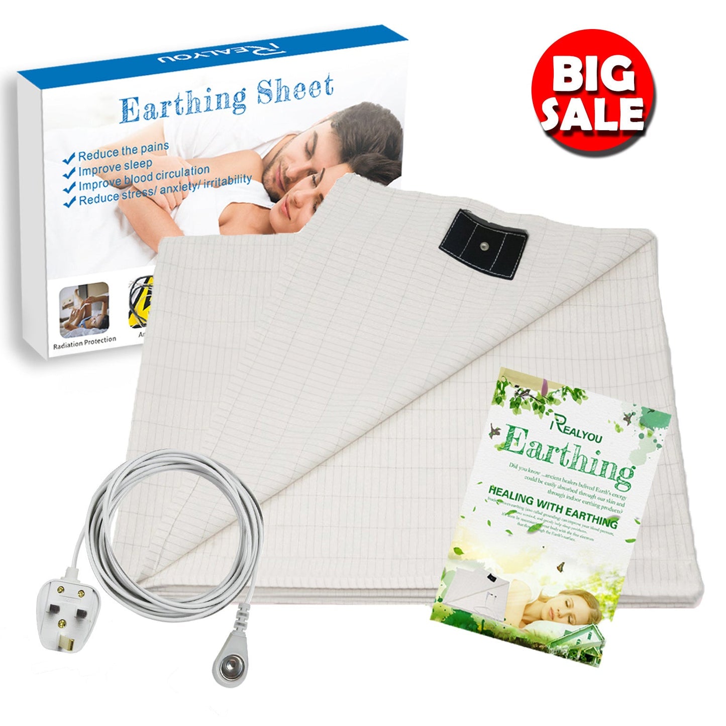 Premium Silver Fiber Grounding Bed Sheet
