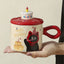 Charming Cartoon Cat Mug with Lid - Perfect Gift for Any Occasion