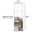 60x17 Brown Solid Wood Frame Full-length Mirror, Dressing Mirror, Bedroom Home Porch - Korvel