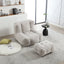 Sillón Puff Esponjoso con Espuma Viscoelástica y Otomana