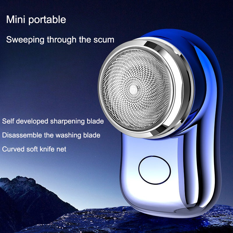Men's Electric Shaver Mini Wash Shaver Portable Car Charging Beard Knife - Korvel