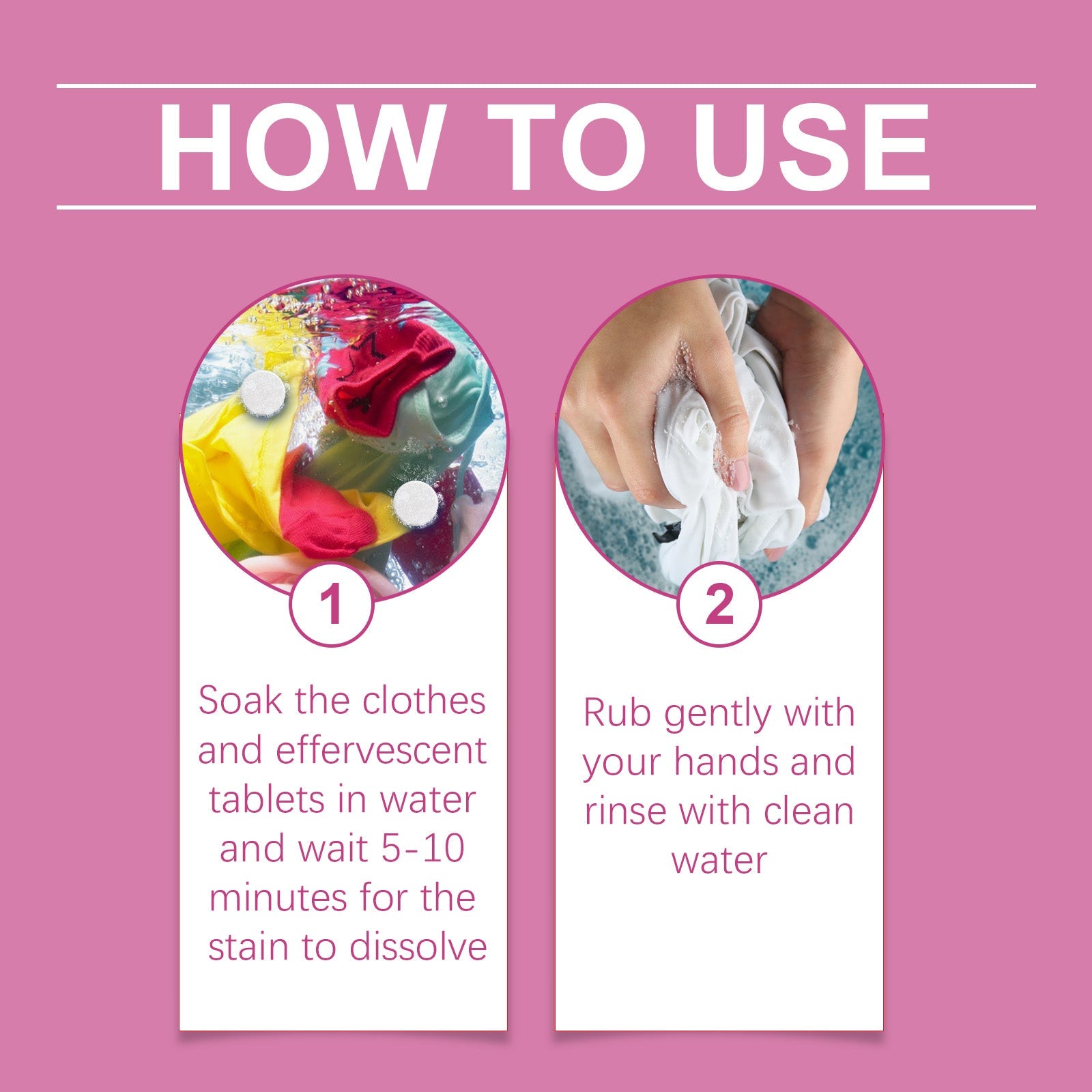 Clothing Decontamination Effervescent Tablet Biological Enzyme Explosion Salt Household Clothing Decontamination Decontamination Stain Leave Fragrance Cleaning - Korvel