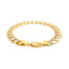 14k Two Tone Gold Pave Curb Bracelet - 10 mm Width
