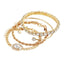 4-Piece Bohemian Crystal Bracelet Set for Women