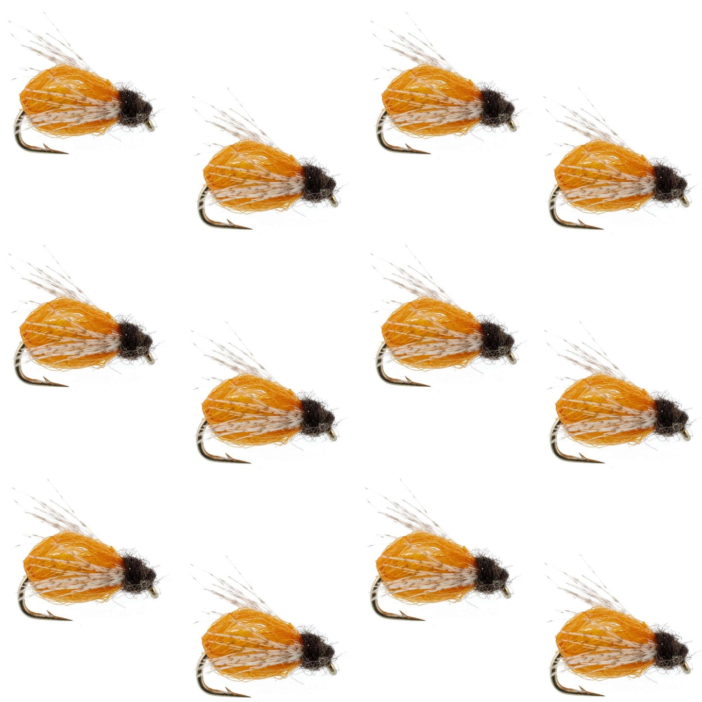LaFontaine Amber Deep Sparkle Caddis Pupa - 1 Douzaine de Mouches Taille 14