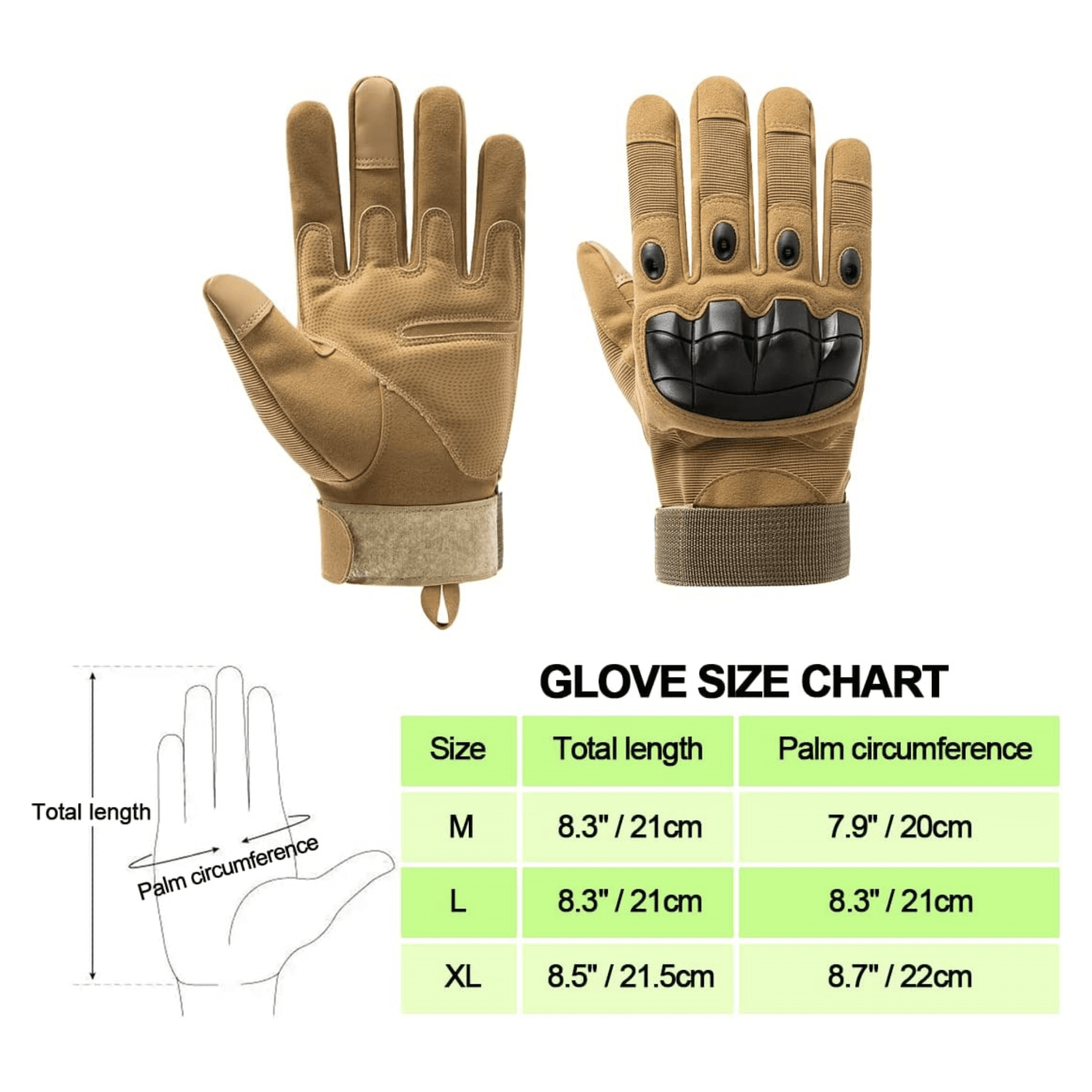 Tactical Military Airsoft Gloves for Outdoor Sports, Paintball, and Motorcycling with Touchscreen Fingertip Capability - Korvel