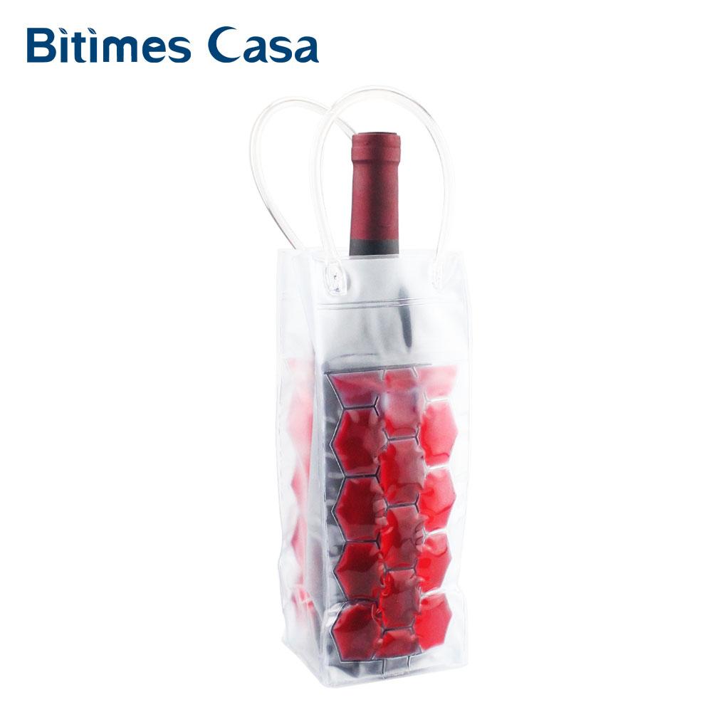 Rapid Ice Wine Cooler PVC Beer Bag Outdoors Ice Gel  Picnic CoolSacks Wine Cooler Chillers Frozen  Bottle - Korvel