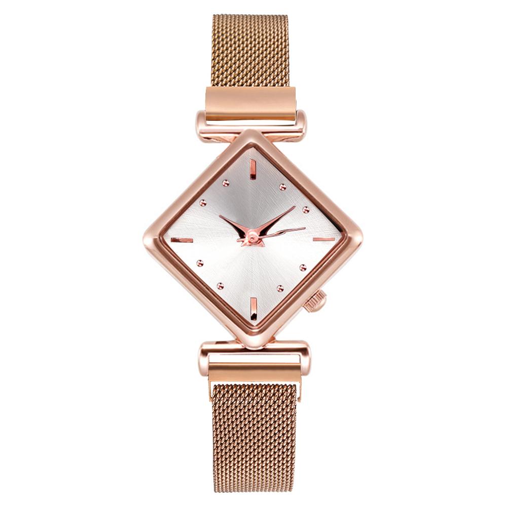 Women Square Watch Luxury Ladies Quartz Magnet Buckle Gradient Color Watches Relogio Feminino For Gift Clock - Korvel