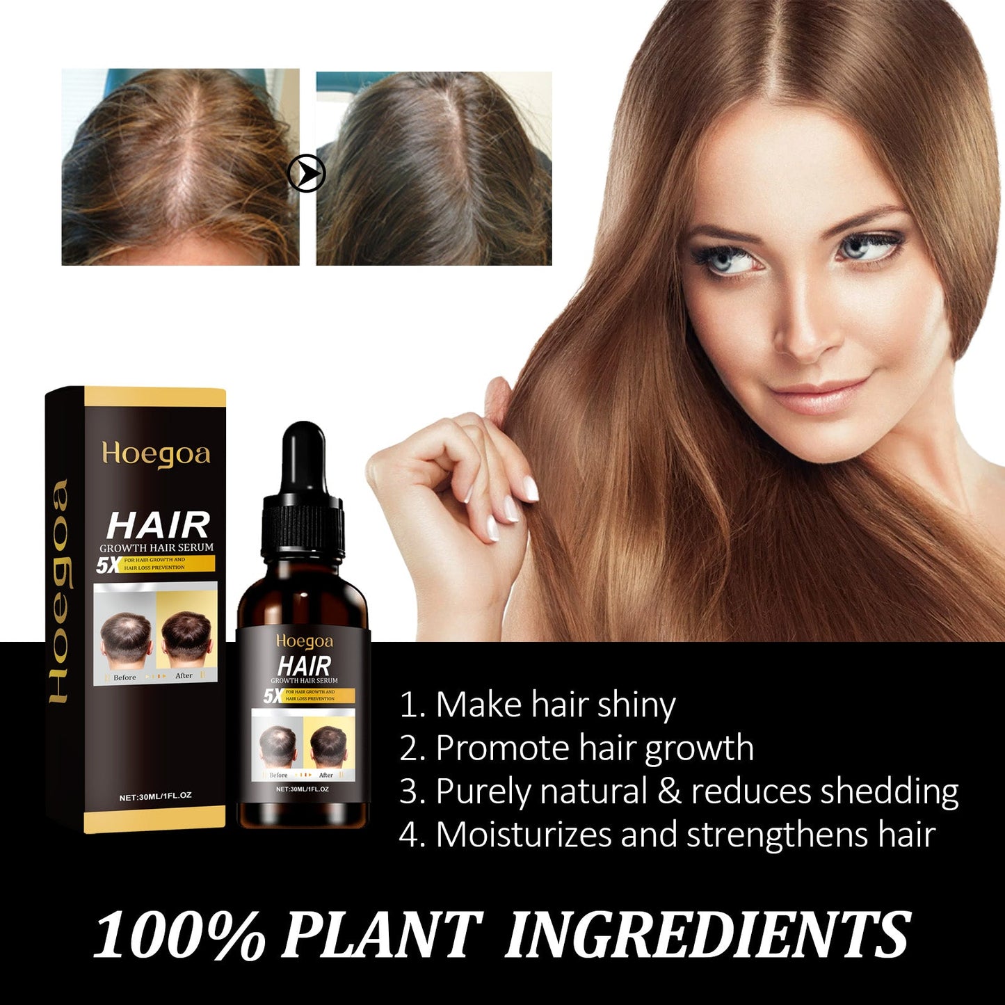 Esencia de Jengibre Premium para el Cabello