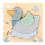 Puzzle en bois en relief d'animaux en cartoon