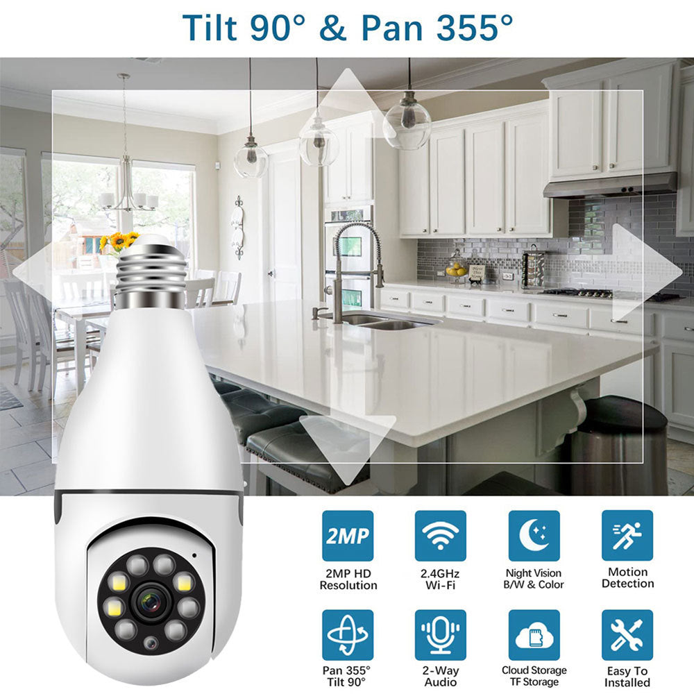 2.4G/5G Single-Band Dual-Band Wireless WIFI Light Head Small Yellow Man Camera Cell Phone Remote WiFi Night Vision Light - Korvel
