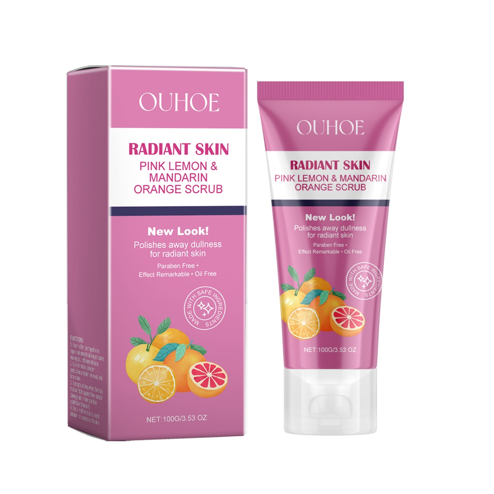 Brightening Face Scrub, Gently Cleansing Exfoliating Dead Skin Brightening Soft Cleansing Scrub - Korvel