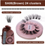 DIY false eyelashes set whole cut eyelashes European and American thick curling travel size eyelash combination - Korvel