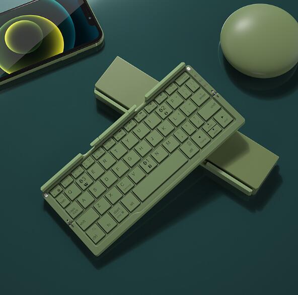 Mini Folding Keyboard Wireless Bluetooth-compatible Keyboard Foldable Keypad For Laptop Windows Android Tablet ipad Phone - Korvel