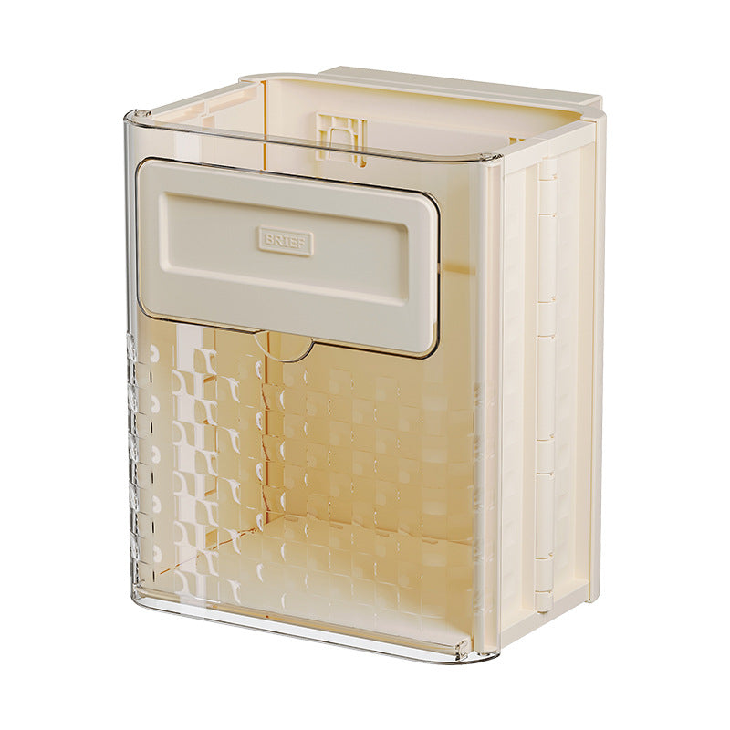 Premium Folding Wall-Mounted Trash Can for Kitchen & Home