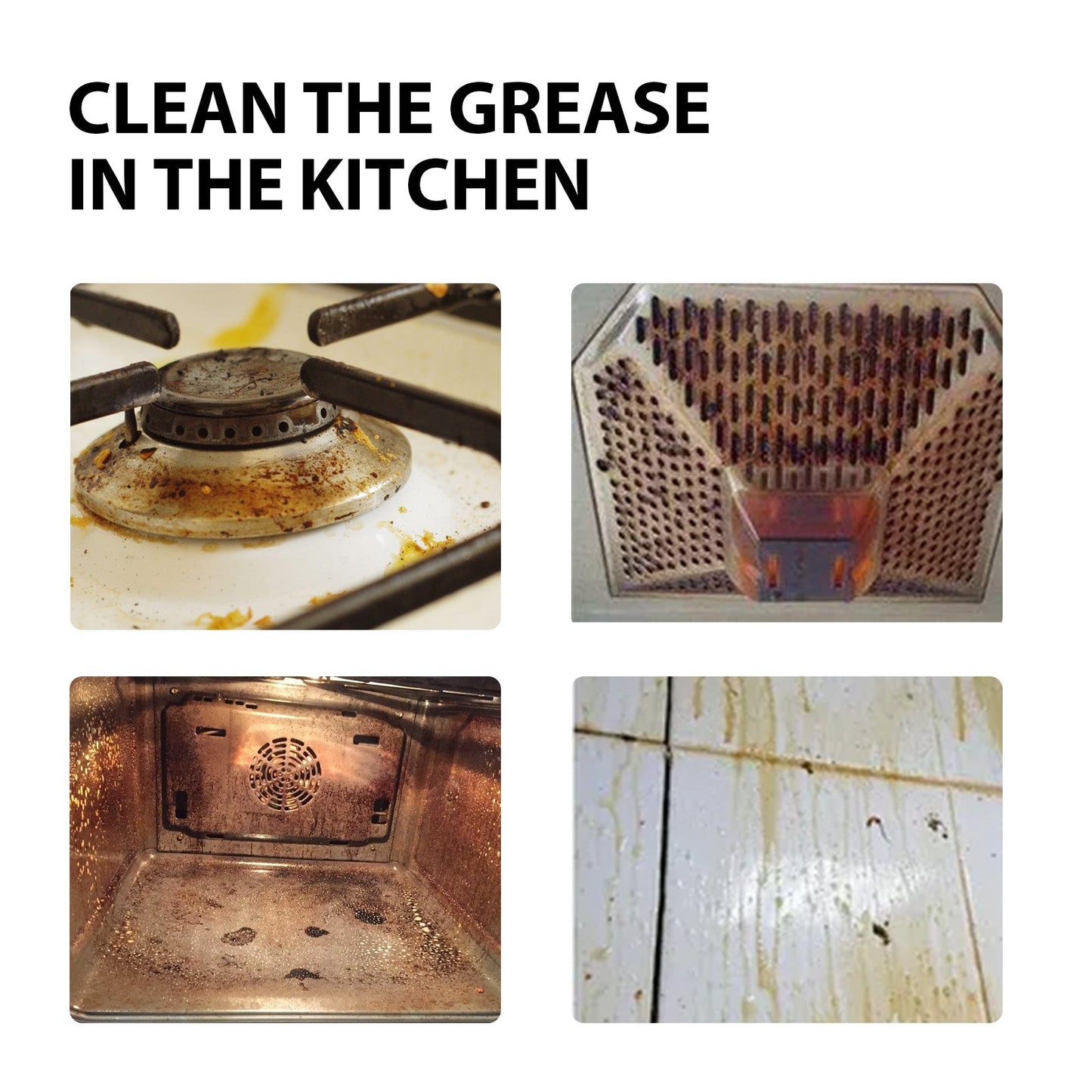 Stain & Rust Cleaner, Clean Kitchen Utensils And Pots Kitchen Hearth Oil Black Dirty Clean Lampblack Machine Oil - Korvel