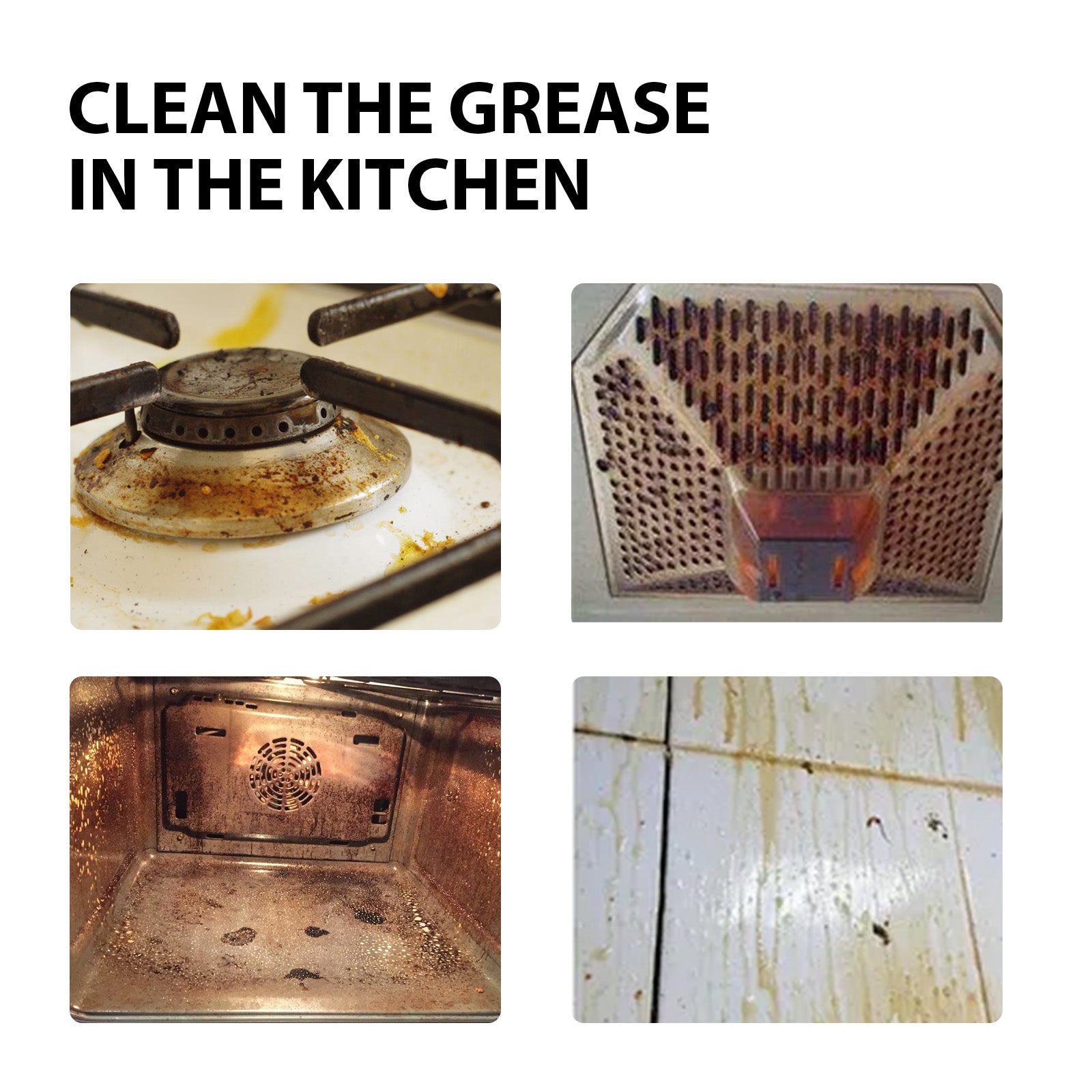 Stain & Rust Cleaner, Clean Kitchen Utensils And Pots Kitchen Hearth Oil Black Dirty Clean Lampblack Machine Oil - Korvel