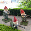 Funny Army Gnome Garden Statue - Set of 3 Resin Decor