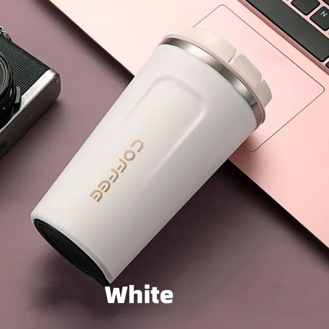tainless Steel Coffee Cup Travel Thermal Mug Leak-Proof Thermos Bottle Tea Coffee Mug Vacuum Flask Insulated Cups - Korvel