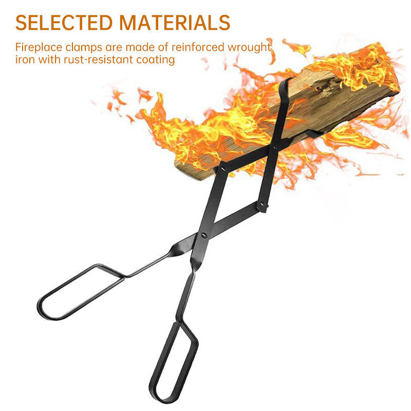The Grizzly Grabber Fire Tongs are 26 - inch, heavy - duty, rust - resistant tools for camping and indoor/outdoor use. - Korvel