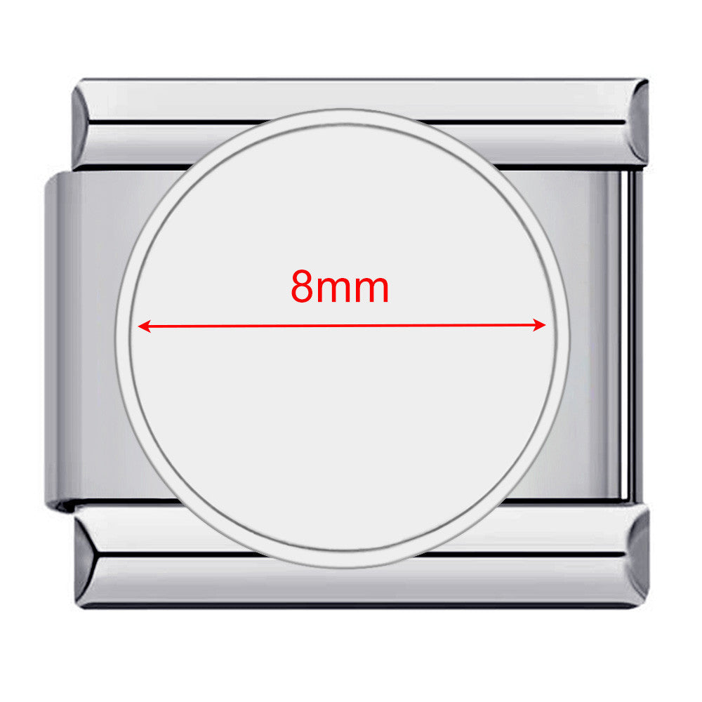 DIY Personalized Photo Picture Frame Making Titanium Steel Watch Band Chain Fashion Splicing Modular Bracelet - Korvel
