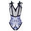 Elegant Two-Piece One-Piece Swimsuit with Skirt