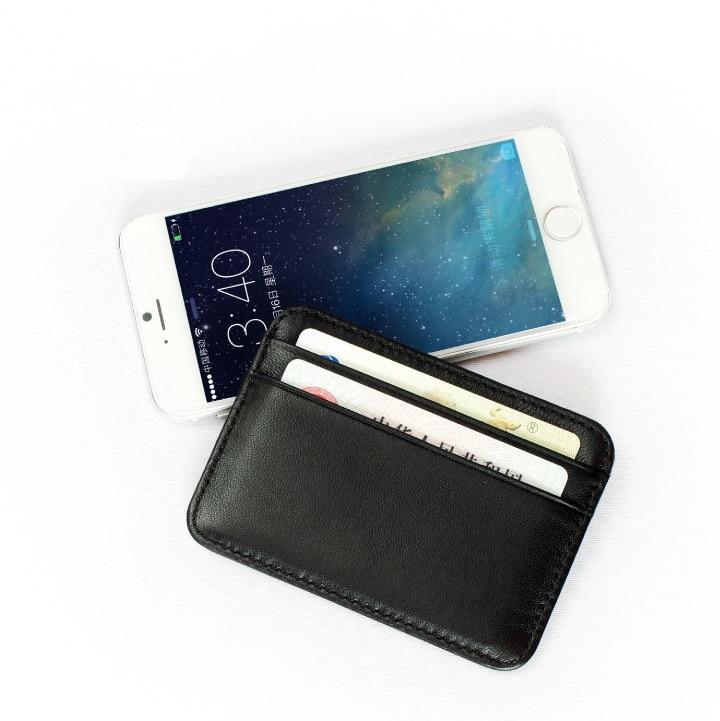 Porte-cartes en cuir de mouton véritable - Slim et élégant