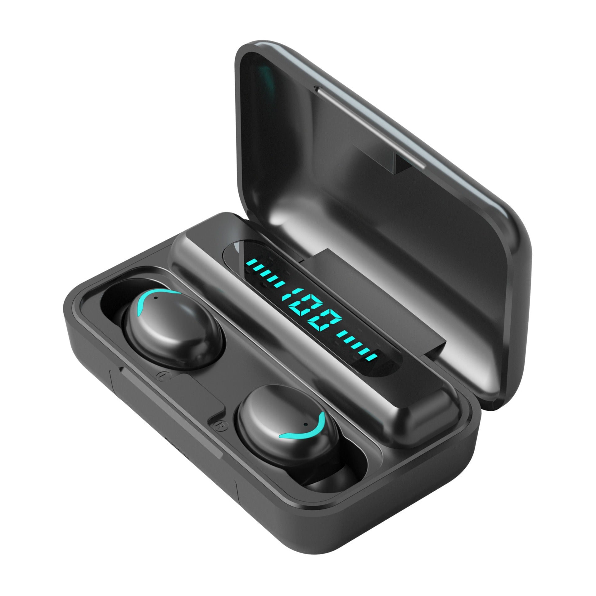 M10M30 Bluetooth Headset High-Capacity Wireless Private Model TWS New F9 Smiley Face Binaural 5.1 Noise Cancellation - Korvel