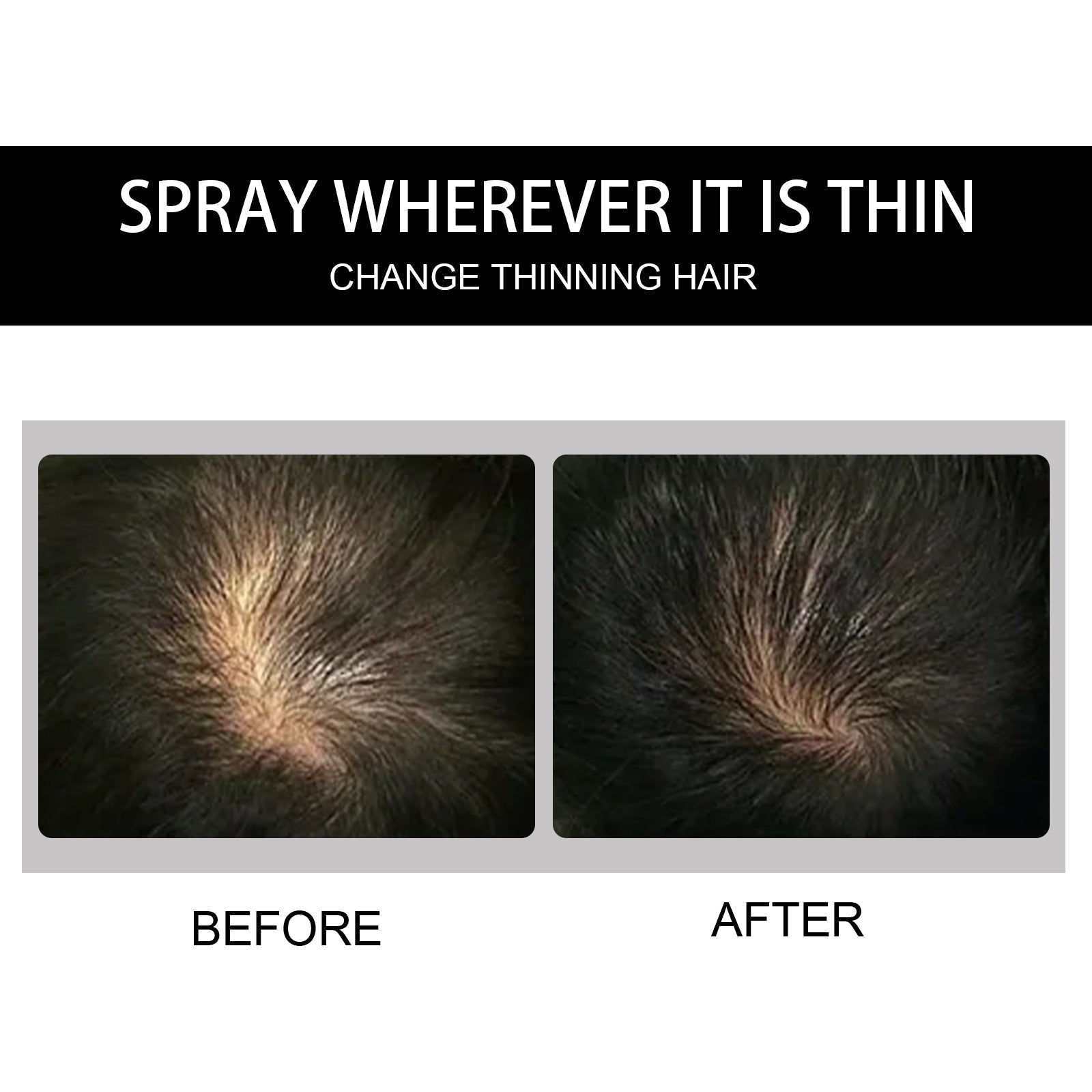 Dense Hair Fiber Powder, Increased Hair Fiber Dense Hair Beauty Hair Plant Fiber Powder - Korvel