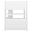 Wood Loft Bed with Cabinet and Bookshelf, Full Size Loft with Wardrobe and Desk for Kids,White - Korvel