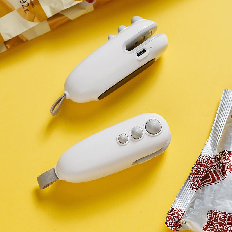 Mini Heat Bag Sealing Machine Package Sealer Bags Plastic Food Sealer Clip Bag Handheld Sealer Food Packaging Heat Sealer - Korvel