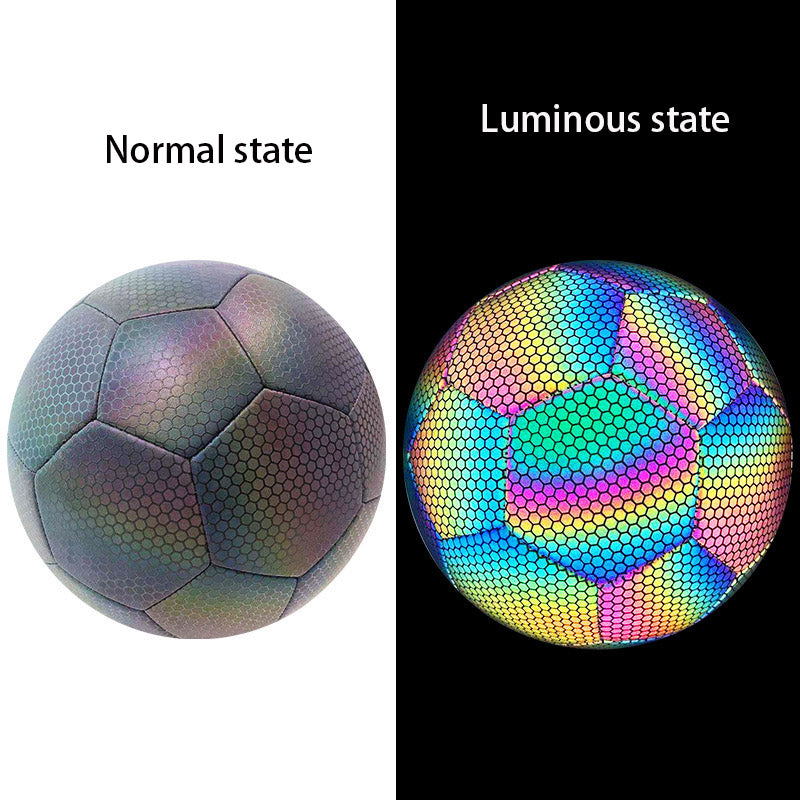 Premium PU Reflective Soccer Ball - Size 5