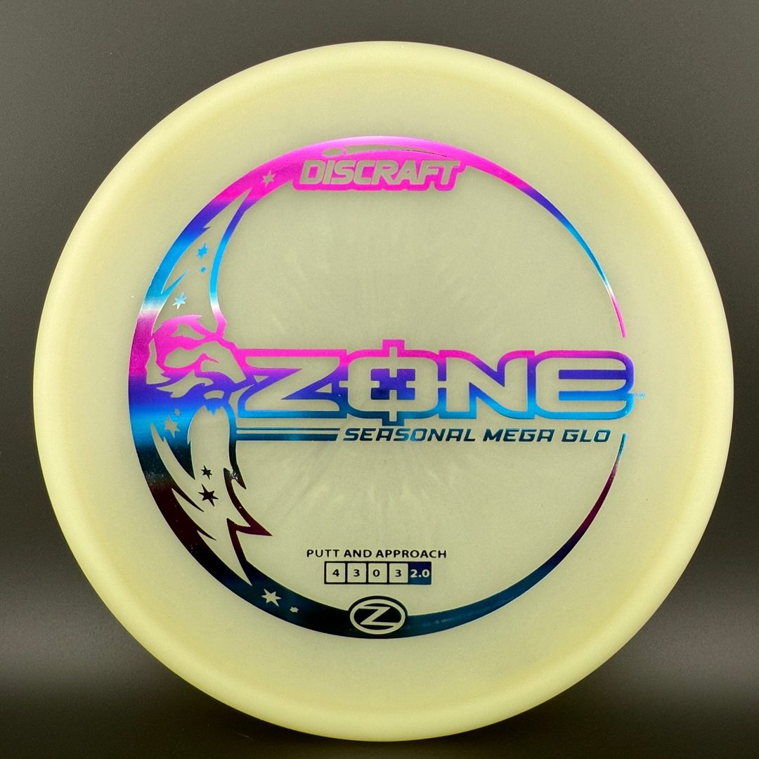 Discraft Mega Glo Zone - Premium Glow Disc Golf Putter