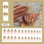 Ongles Fausse Amande Française Or Périlleux