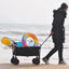 Folding Wagon Garden Shopping Beach Cart - Korvel
