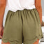 Tied Layered Scalloped Hem Shorts - Korvel