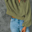 Half Snap Long Sleeve Sweatshirt